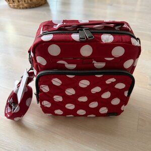 Lug Ranger 2 Crossbody Bag - Crimson Red w/ Large Dots